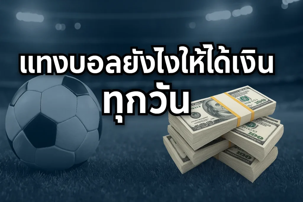 แทงบอลยังไงให้ได้เงินทุกวัน เทคนิคจากเซียนบอล